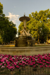 Jedna z fontán v parku Retiro